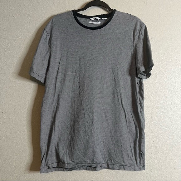 Calvin Klein Gray Striped Shirt - Picture 2 of 5